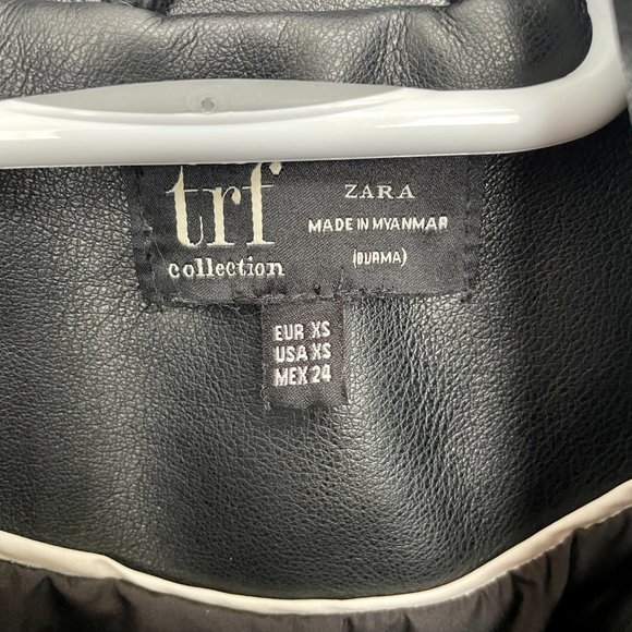 Zara trf collection - Leather coat - Size XS - Black - NWOT - Picture 4 of 5
